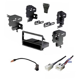 Car Stereo Dash Kit, Wire Harness, and Antenna Adapter for Installing a New Single Din Radio for Some Nissan 200sx, Altima, Maxima, Pathfinder, Sentra