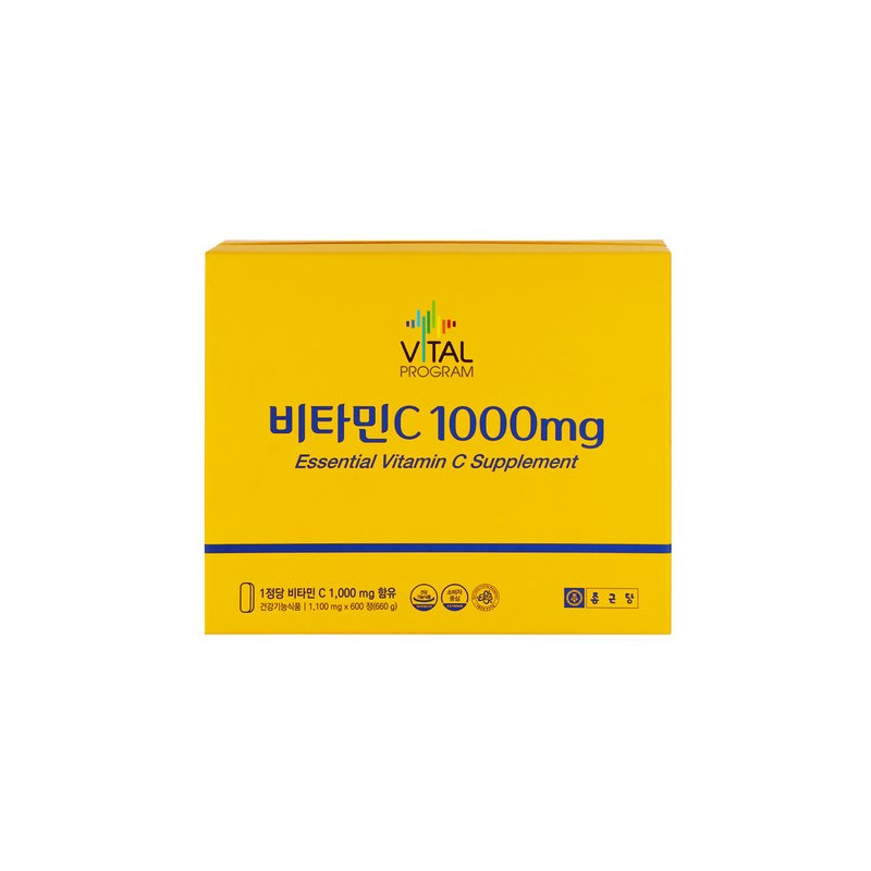 Chong Kun Dang Vital Program Vitamin C 1,000mg, 600 Tablets