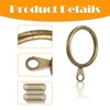 24 Brass Curtain Rings - Durable Metal Rings for Curtain