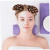 Baluue 2pcs Plush Makeup Headband for Women Hairband Bow for