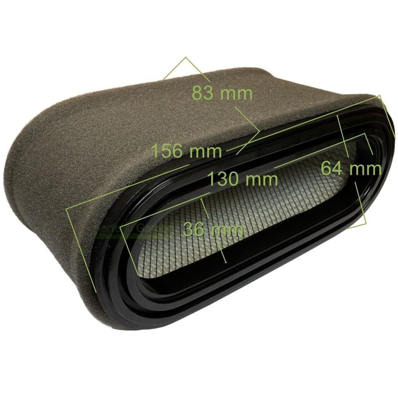 Air Filter Compatible with AL-KO ALKO PRO 450/180100064-0001 180120127-0001 180130187-0001