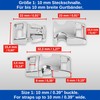 Your Day Mate Buckles, Silver, Zinc Aluminium, Click Fastener Buckle,