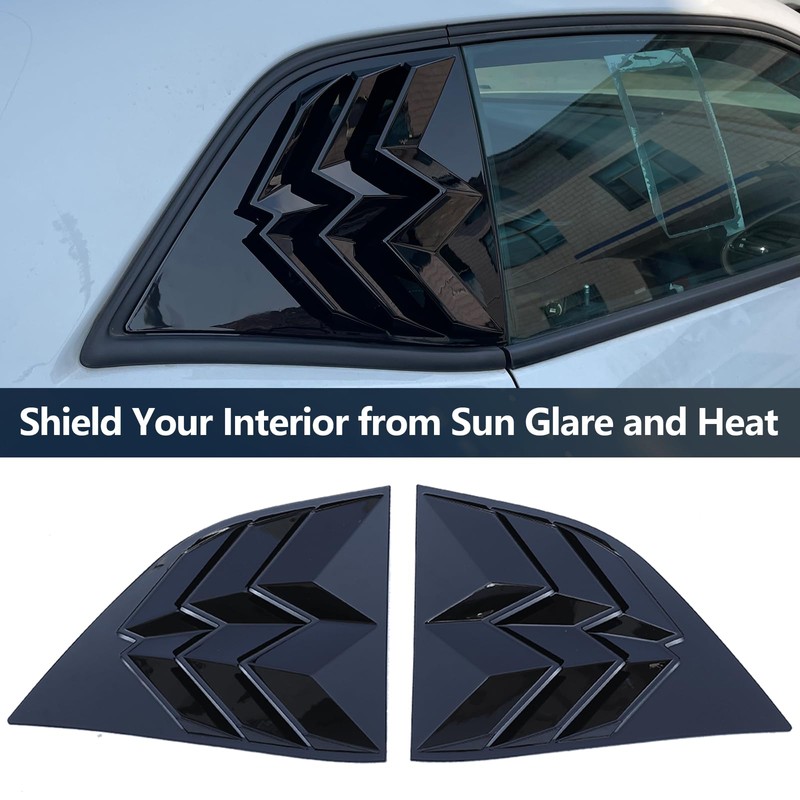 WildWell Side Window Louvers for Dodge Challenger 2008-2024 GT RT
