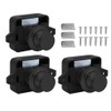 Abiyou 3 x Cabinet Lock Catch, Button Drawer Lock, Push