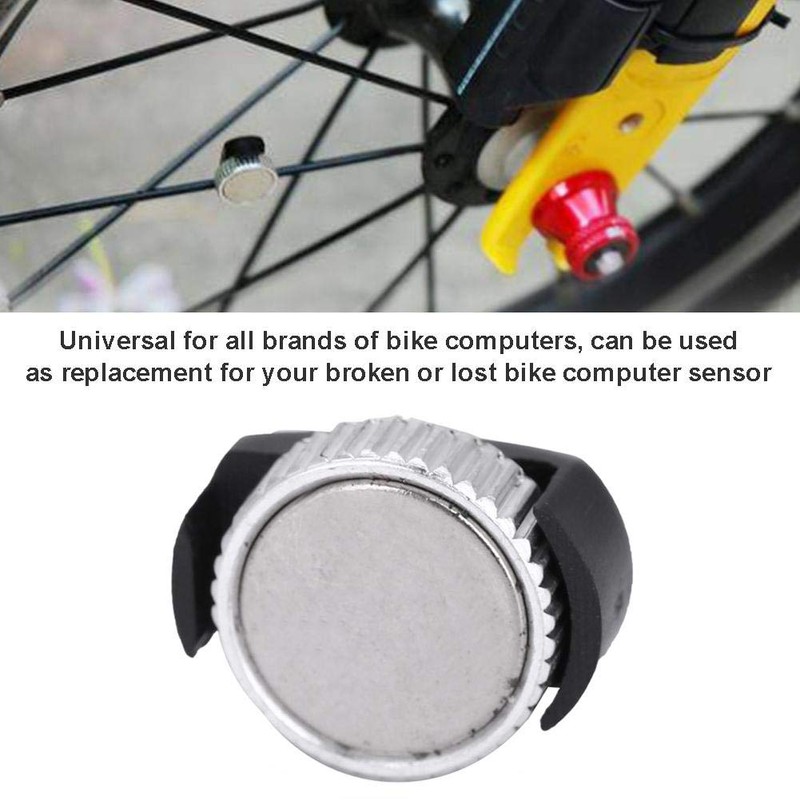 Odometer Magnet Replacement Wireless Bicycle Odometer Magnet, Plastic + Metal