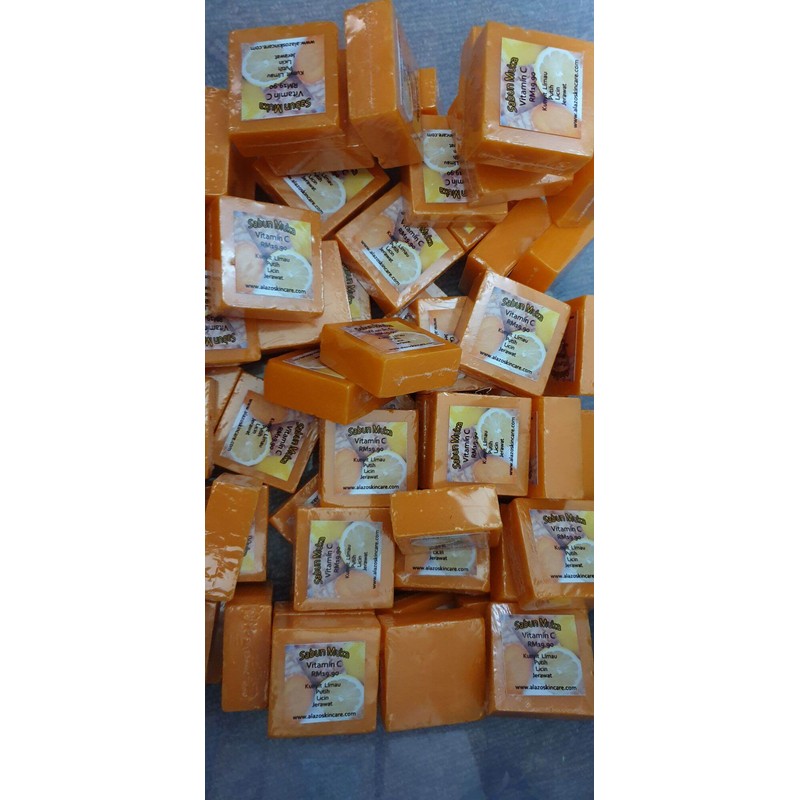 Alazo Sabun Ibu Kunyit Limau untuk hilangkan jerawat batu/ jerawat