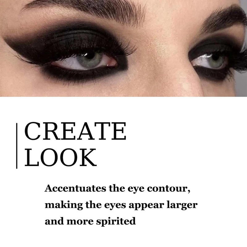 Matte Black Single Eyeshadow - Pressed Fine Powder for High