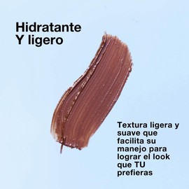 Gel de ceja 2 en 1, crecimiento y color, para Piel Sensible, Dermatológicamente Probado, hidratante, premium, Sin Irritación. Tono café claro