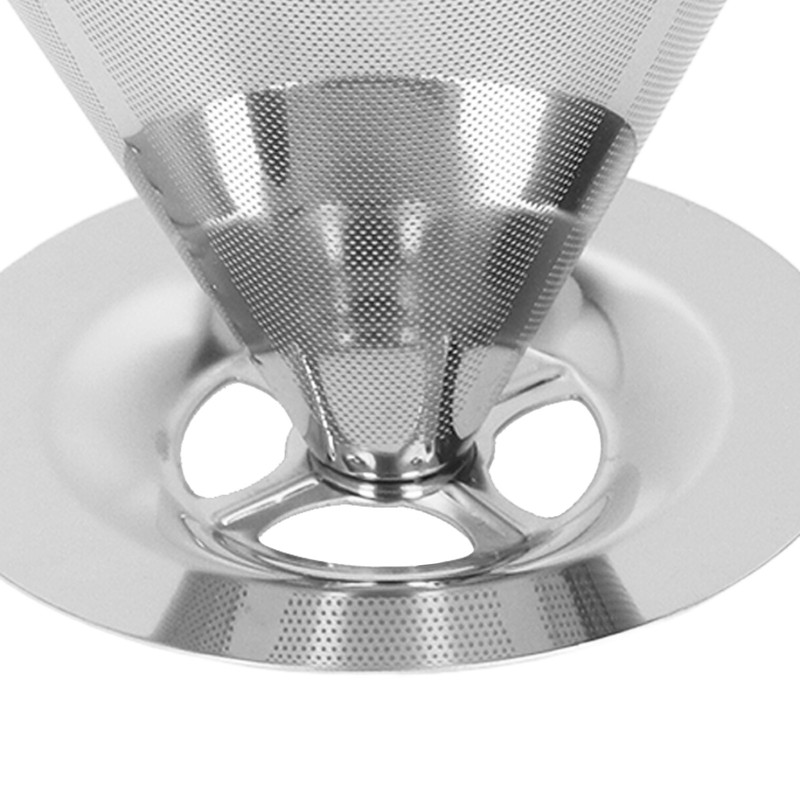 Coffee Dripper Stainless Steel Reusable Pour Over Coffee Dripper for