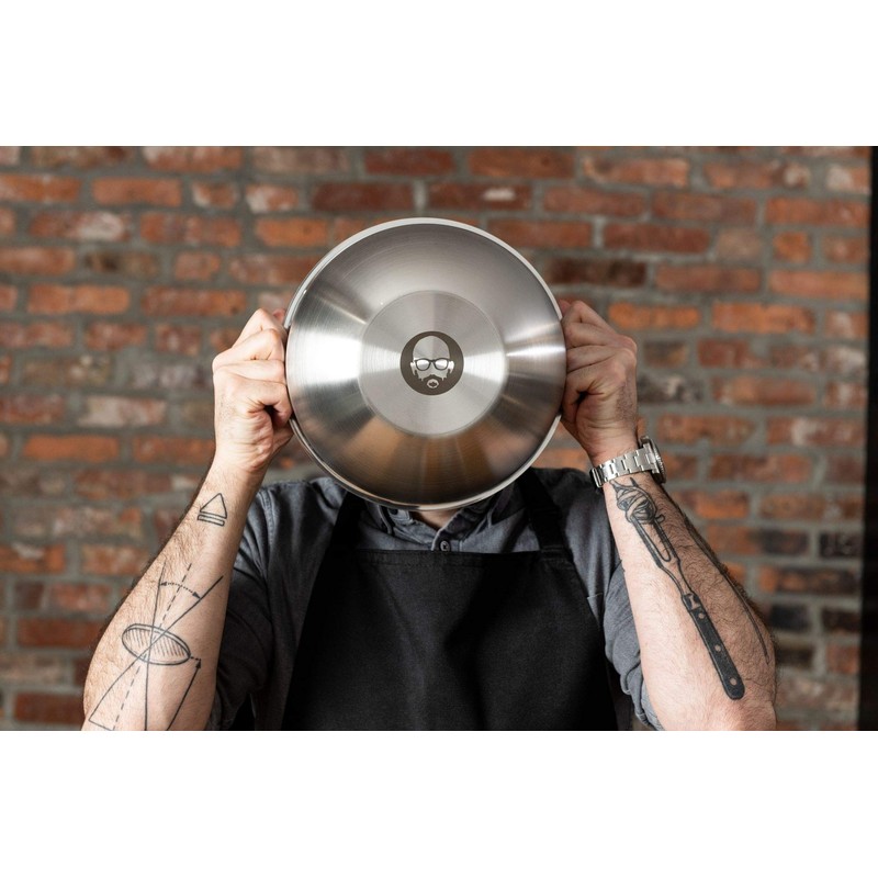 Babish 3-Piece Stainless Steel Mixing Bowl Set – Nesting Metal