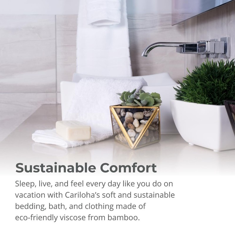 Cariloha Extra Smooth Bath Sheet Viscose 40"x72" Highly absorbent Stone