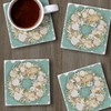 Thirstystone Coastal Sea Shell Wreath 4 Pack Absorbent Stone Tumbled