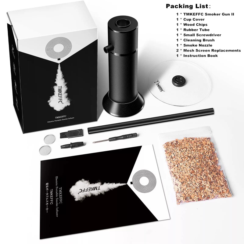 TMKEFFC Smoking Gun Portable Smoker Infuser, Handheld Cocktail Smoke Food