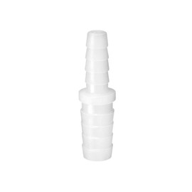 Quickun Plastic Hose Barb Reducer Fitting 3/8" to 1/4" Barbed Reducing Union Adapter Splicer Mender Joint Fitting (Pack of 1)