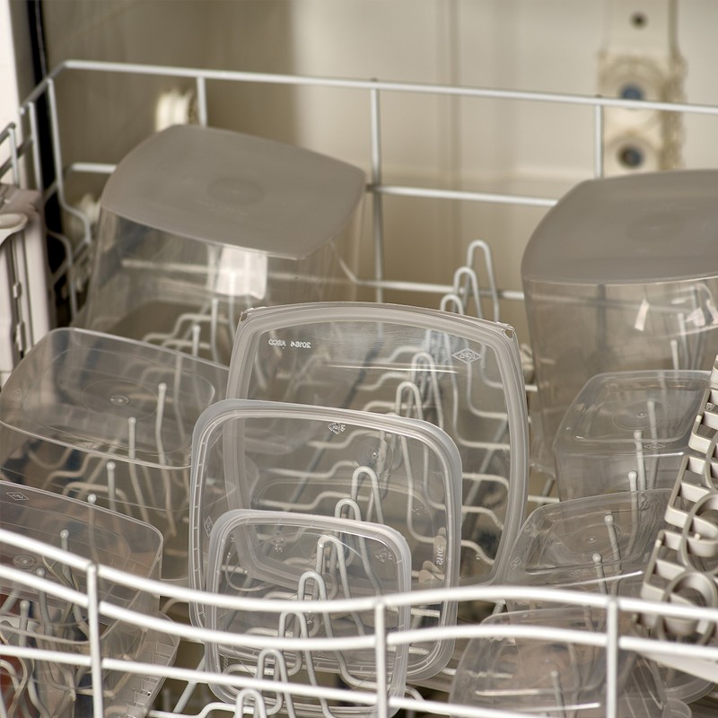 16-oz. Square Clear Deli Containers with Lids , Tamper-Proof BPA-Free