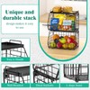 CHLORYARD 3-Tier Stackable Fruit Basket Kitchen Potato Onion Storage Wire