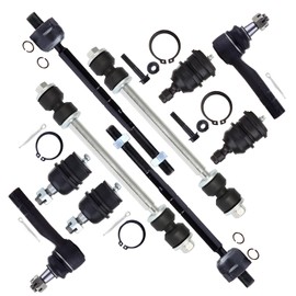 SCITOO 10pcs Suspension Kit For 1998-2001 For Ford Ranger w/Suspension Parts Upper Lower Ball Joint Sway Bar Link Outer Inner Tie Rod End