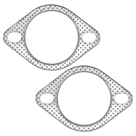 MK3 2.75 Inch 70mm Exhaust Gasket 2 Bolt for Muffler Flange Manifold High Temperature Graphite w/Fire Ring 2 Pcs