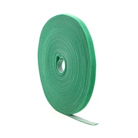 Plant Ties Hook and Loop Garden Tape Roll Gentle Double Sided Garden Stake Strap Reusable Adjustable Nylon Plant Support Ties for Climbing Plants (1/2 Inch x 82 ft, Green)