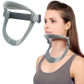 Soporte para el Cuello de Ajustable Portátil,Relajador de Cuello y Hombro,Corrector de Postura Jorobado,Collarín Cervical para Oficinista,Oficina,Adultos,Hombres,Mujeres,Ancianos