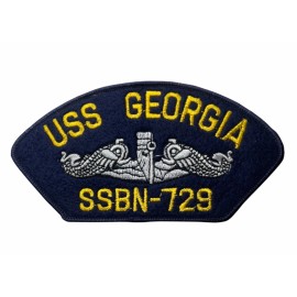 USS Georgia Submarine SSBN-729 USN US Navy 5.5 inch Patch PPM F5D36H