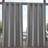 Exclusive Home Indoor/Outdoor Solid Cabana Grommet Top Curtain Panel, Medium