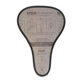 Dulton RNZ-0906DT/KH POP-UP HAND FAN DISTRIBUTION KHAKI Folding Fan, Khaki, Manual Pattern, Portable, Compact, Ultra Lightweight, Convenient to Carry, Travel, Outdoor, Picnic, Height 12.4 inches (315