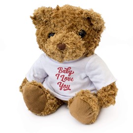 BABY I LOVE YOU - Teddy Bear - Cute Soft Cuddly - Gift Present Birthday Xmas Valentine