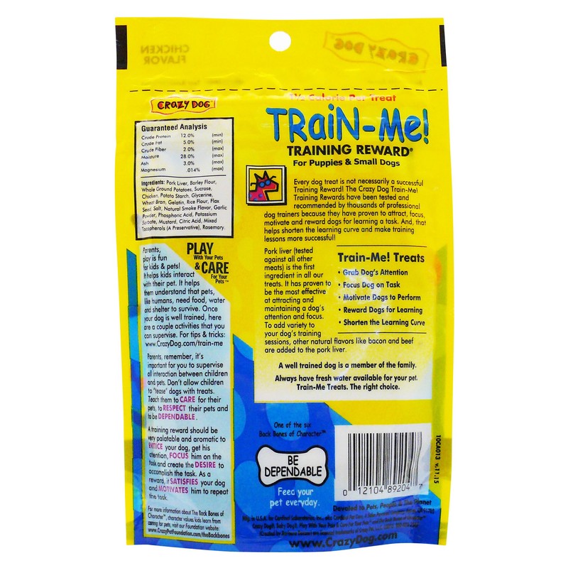 Crazy Dog Train-Me! Training Reward Mini Dog Treats