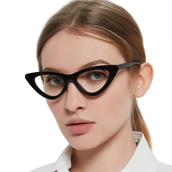 MARE AZZURO Blue Light Blocking Reading Glasses Women Cat Eye