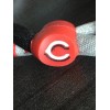 Unbranded Cincinnati Reds Black & Grey Twisted Bracelet. Approximately 8”