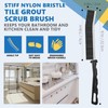 MyVaky 6Pcs Hard Bristle Crevice Cleaning Brush-Thin Gap Cleaning Brush,