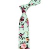 Elfeves - Corbata delgada de algodón y lino para hombre,