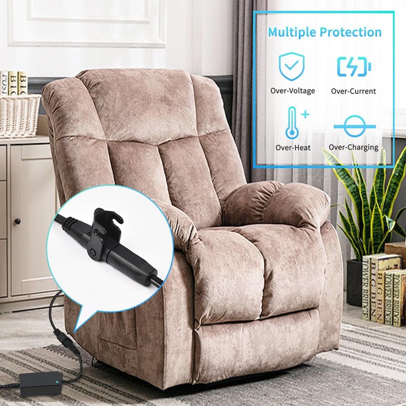 Sopito Extension Power Cord for Recliner, 4 Ft 2 Pin