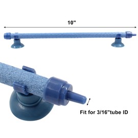 Coufce 2 Pieces 10 Inch Air Stone Bar Blue Fish Tank Air Pump Aquarium Bubble Wall Aquarium Air Bubble Tube for Fish Tank Bubble Release Diffuser Bar