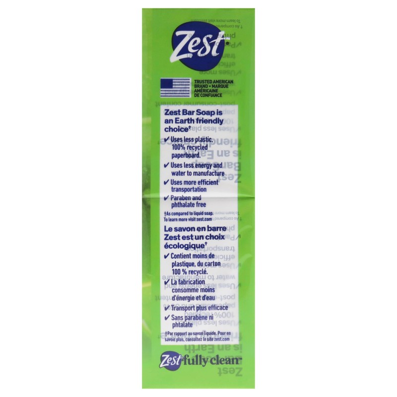 Zest 8-Bar Bath Size Soap, Fresh Aloe, 4 Ounce (Pack