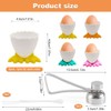 WZHHDM Egg Cups 4Pcs With 1Egg Opener & 1Egg Beater,