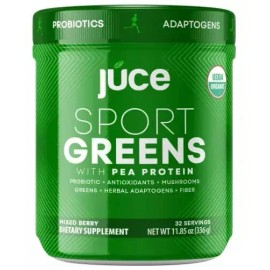 Terra Kai Organics Juce Sports Greens Powder 32 Servings - Organic Superfoods & Muscle Recovery