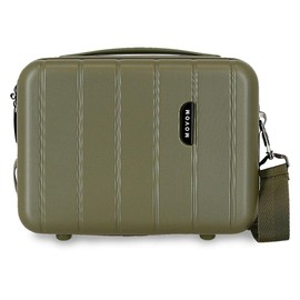 Movom Wood Adaptable Luggage 29 x 21 x 15 cm Rigid ABS 9.14L 0.8 kg by Joumma Bags, khaki, Toiletry bag