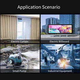 Worm Gear Motor, High Torsion Spee-d Reduce Electric Reversible 8mm Shaft 12V(12V 10RPM)