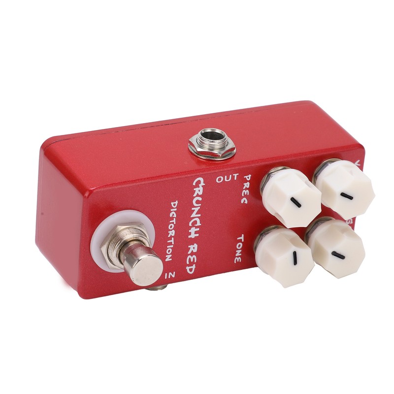 Distortion Effect Metal Shell Red True Bypass Foot Switch for