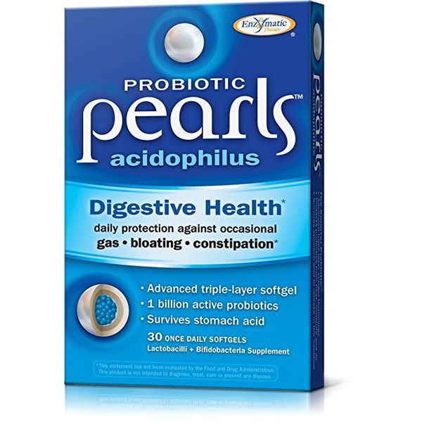 Enzymatic Therapy Probiotic Pearls Acidophilus Softgels, 30 Ct (9 Pack)