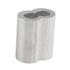 Futheda 50 pcs Aluminum Crimping Loop Sleeve Clips with Double