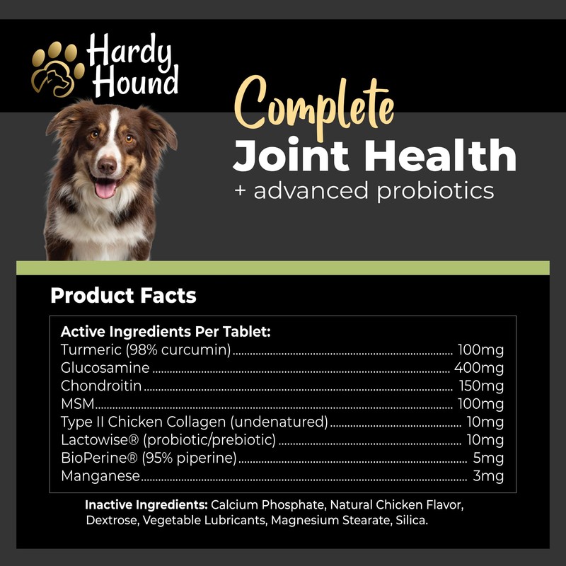 Hardy Hound Complete Joint Health + Advanced probiotics