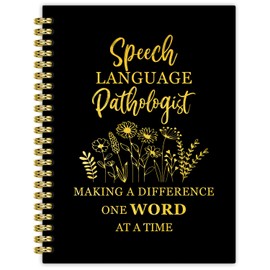 BRRNYOI Speech Language Pathologist Gifts Notebook Journal 5.5x8.3, Mental Health Therapy Journal, SLP Gifts for Women, Mental Health Floral Hardcover Spiral Notebooks for Note Taking
