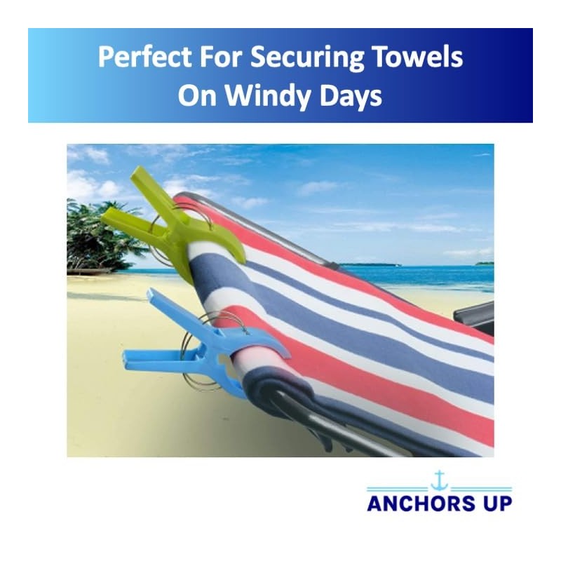 Colourful Cruise Ship Towel Clips for Sun Loungers, Cruise, Beach