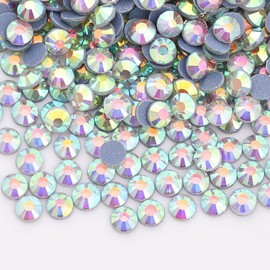 YouLuo 1440pcs Flat Back Crystal Rhinestones Round Gems, SS20, 4.6-4.8mm