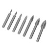 7Pcs Engraving Drill Bit 6mm Shank High Speed Steel Carving