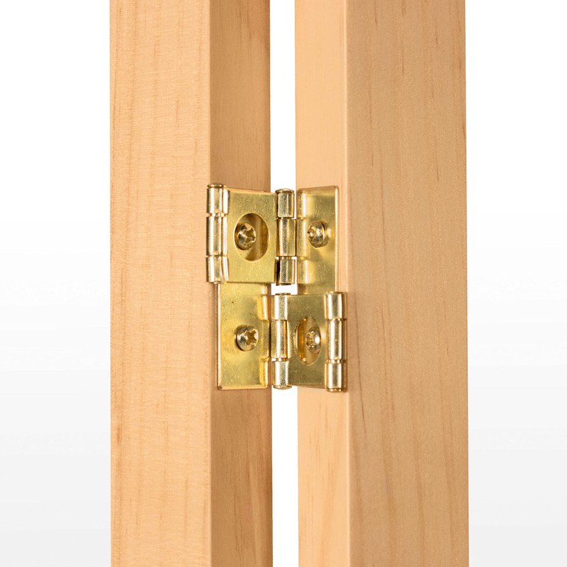 3 ft. Short Clear Plastic Partition Natural 3 Panel