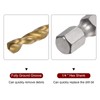 sourcing map 4pcs 1/4" Hex Shank Drill Bits 4mm Titanium